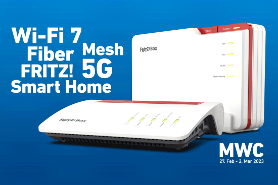 AVM introduceert nieuwe FRITZ!-producten voor glasvezel en DSL met Wi-Fi 7, voor tri-band Mesh, 5G en smarthome